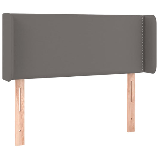 vidaXL Κεφαλάρι με Πτερύγια Γκρι 93x16x78/88 εκ. Συνθετικό Δέρμα