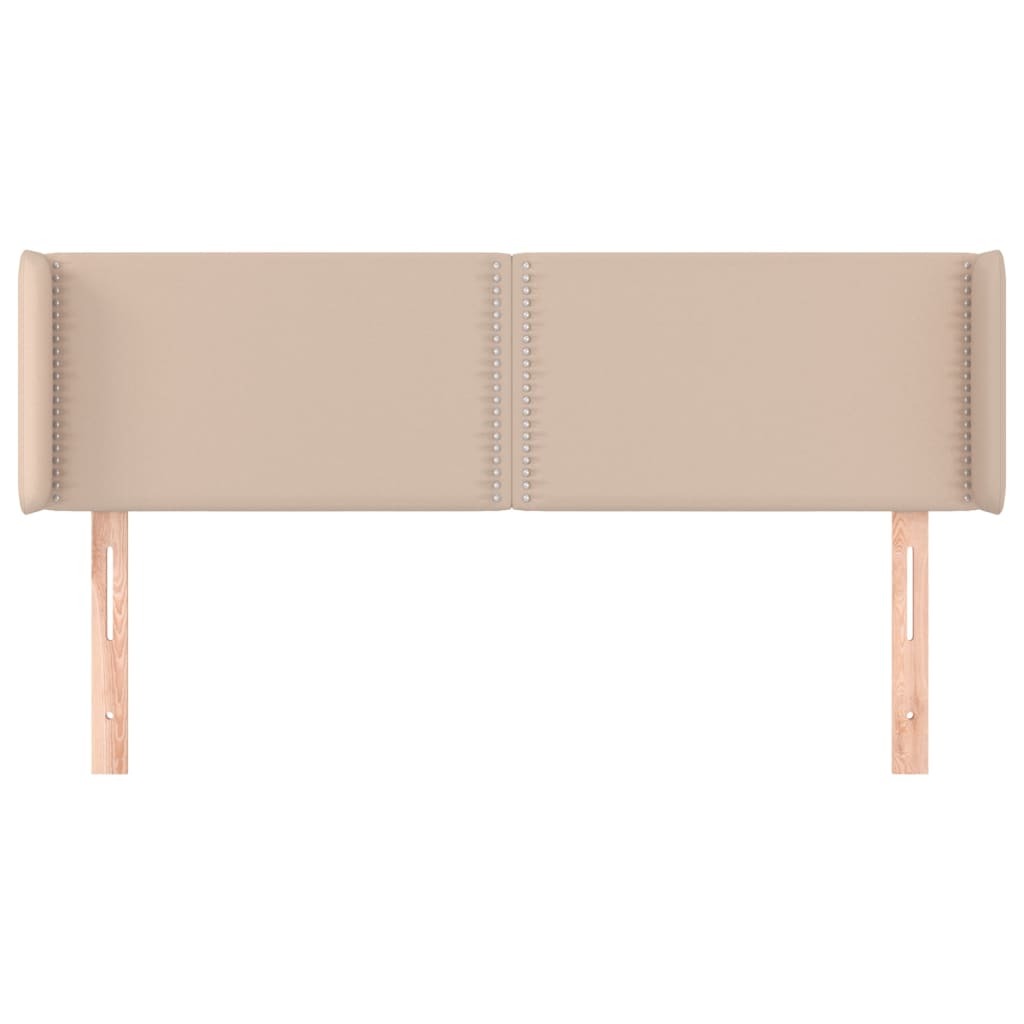 vidaXL Κεφαλάρι με Πτερύγια Καπουτσίνο 147x16x78/88εκ. Συνθετικό Δέρμα