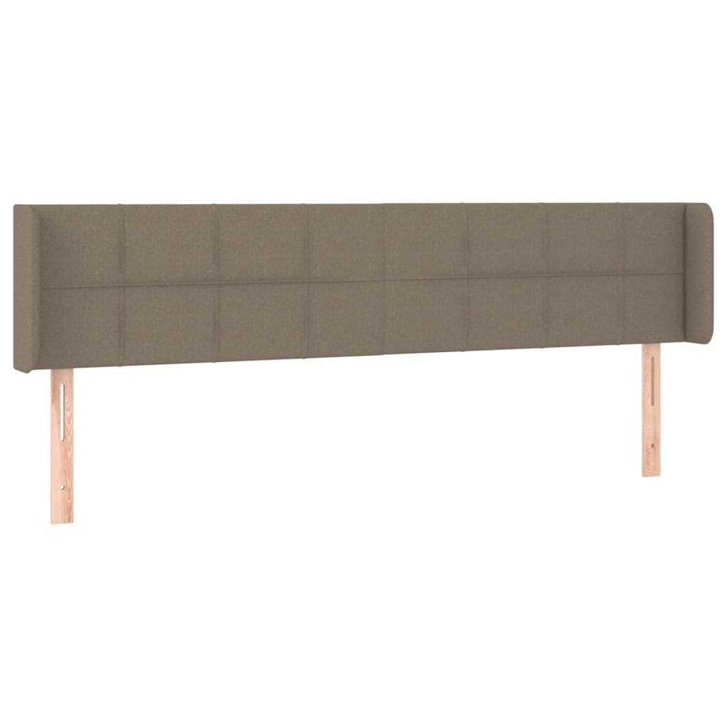 vidaXL Κεφαλάρι με Πτερύγια Taupe 163x16x78/88 εκ. Υφασμάτινο