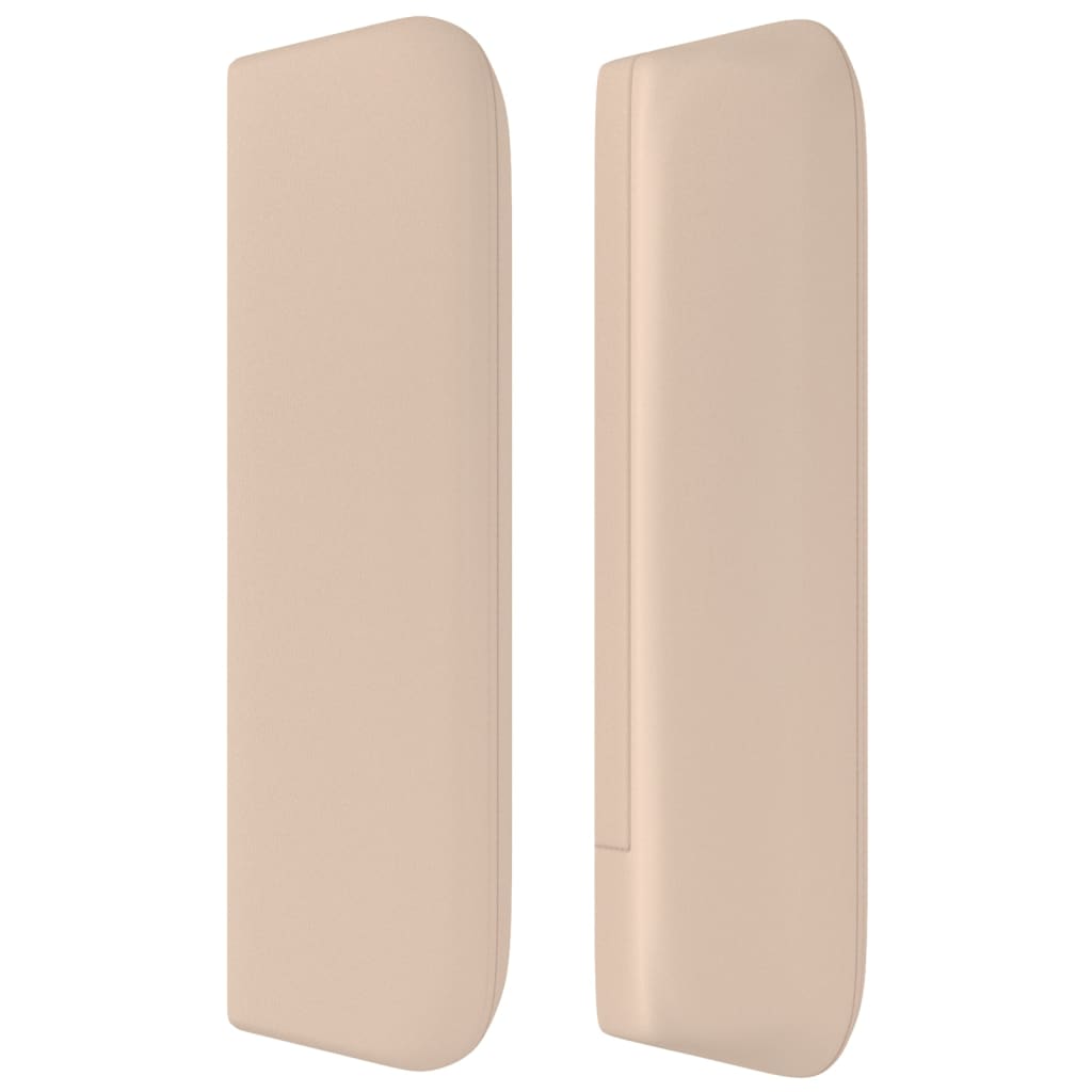 vidaXL Κεφαλάρι με Πτερύγια Καπουτσίνο 103x16x78/88εκ. Συνθετικό Δέρμα