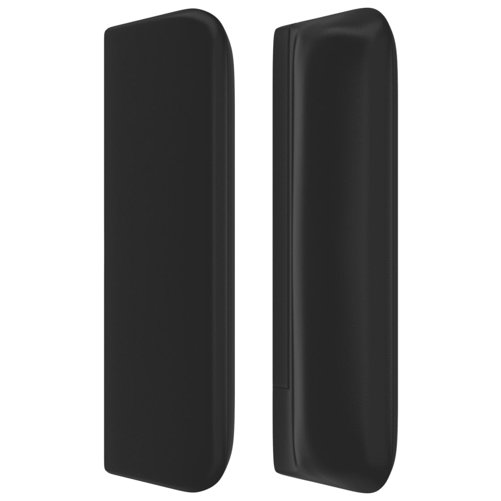 vidaXL Κεφαλάρι με Πτερύγια Μαύρο 147x16x78/88 εκ. Συνθετικό Δέρμα