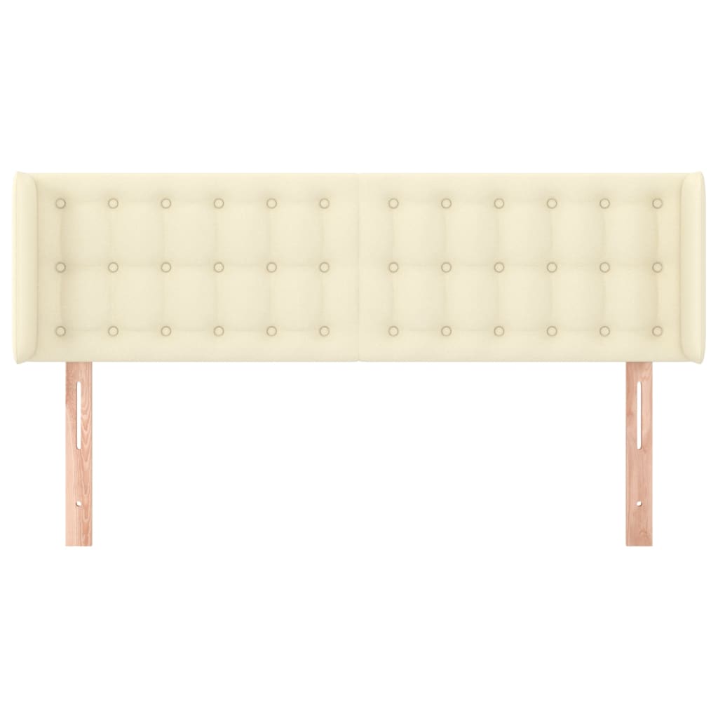 vidaXL Κεφαλάρι με Πτερύγια Κρεμ 147x16x78/88 εκ. Συνθετικό Δέρμα