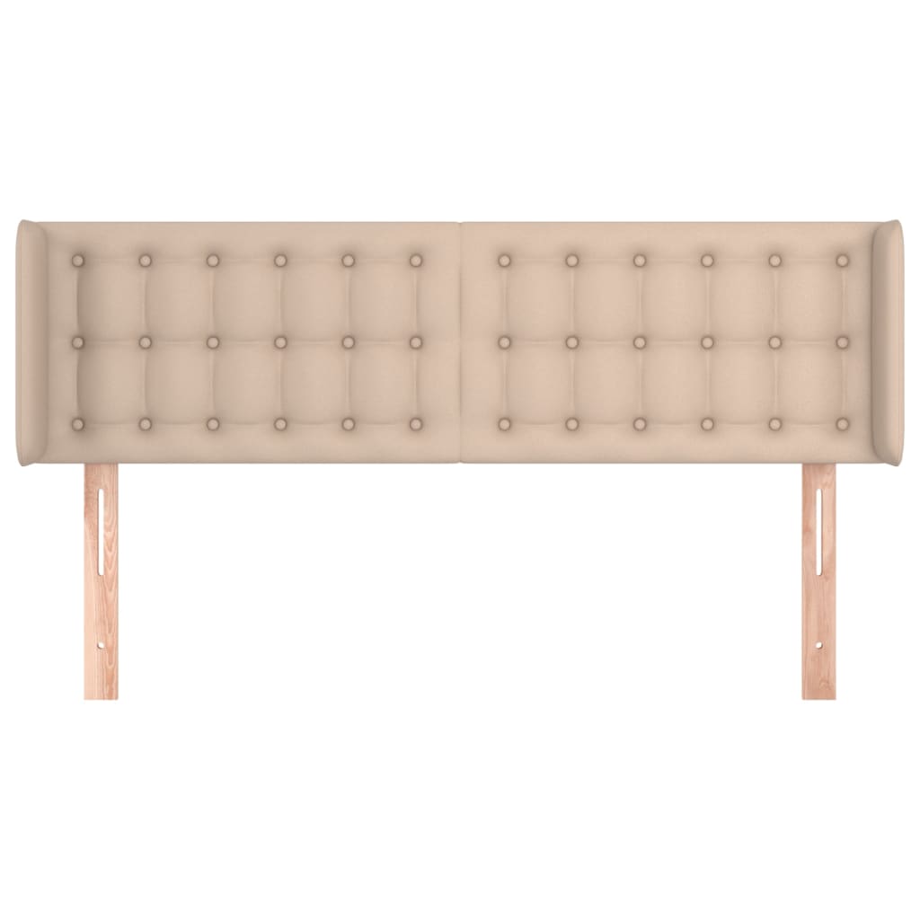 vidaXL Κεφαλάρι με Πτερύγια Καπουτσίνο 147x16x78/88εκ. Συνθετικό Δέρμα