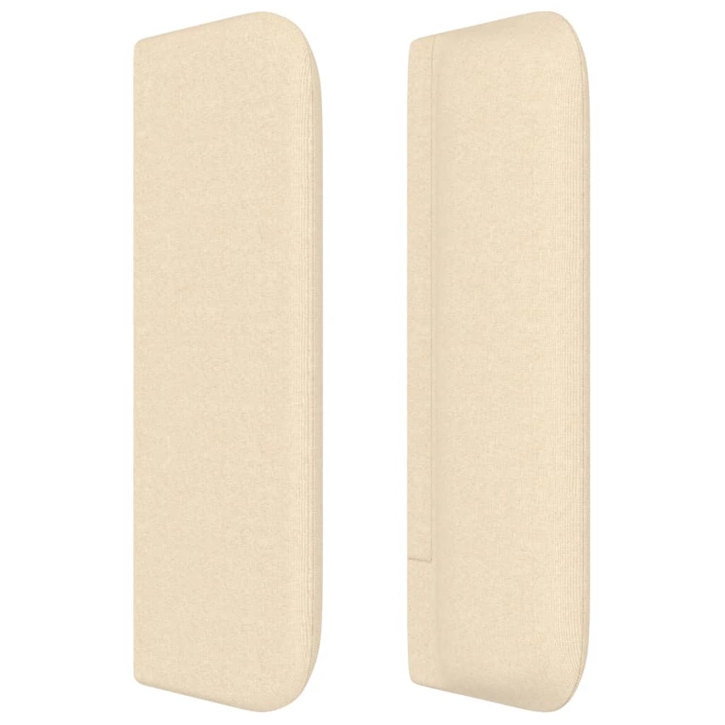 vidaXL Κεφαλάρι με Πτερύγια Κρεμ 183x16x78/88 εκ. Υφασμάτινο