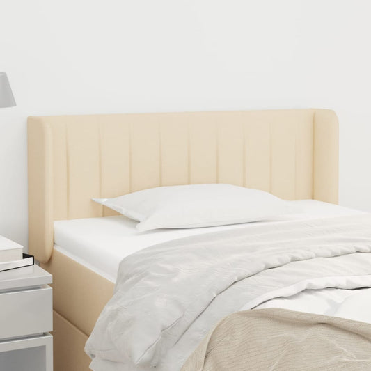 vidaXL Κεφαλάρι με Πτερύγια Κρεμ 83x16x78/88 εκ. Υφασμάτινο