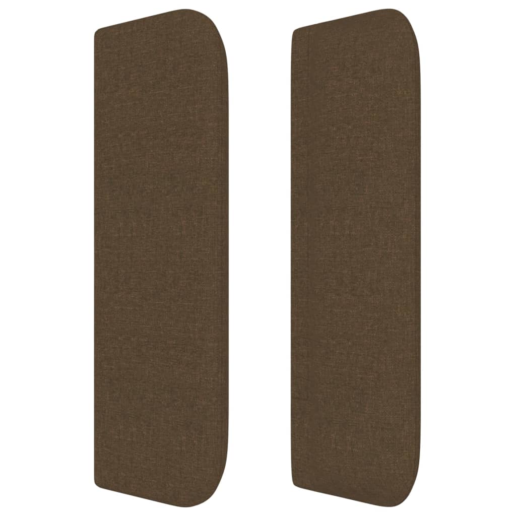 vidaXL Κεφαλάρι με Πτερύγια Σκούρο Καφέ 147x16x78/88 εκ. Υφασμάτινο