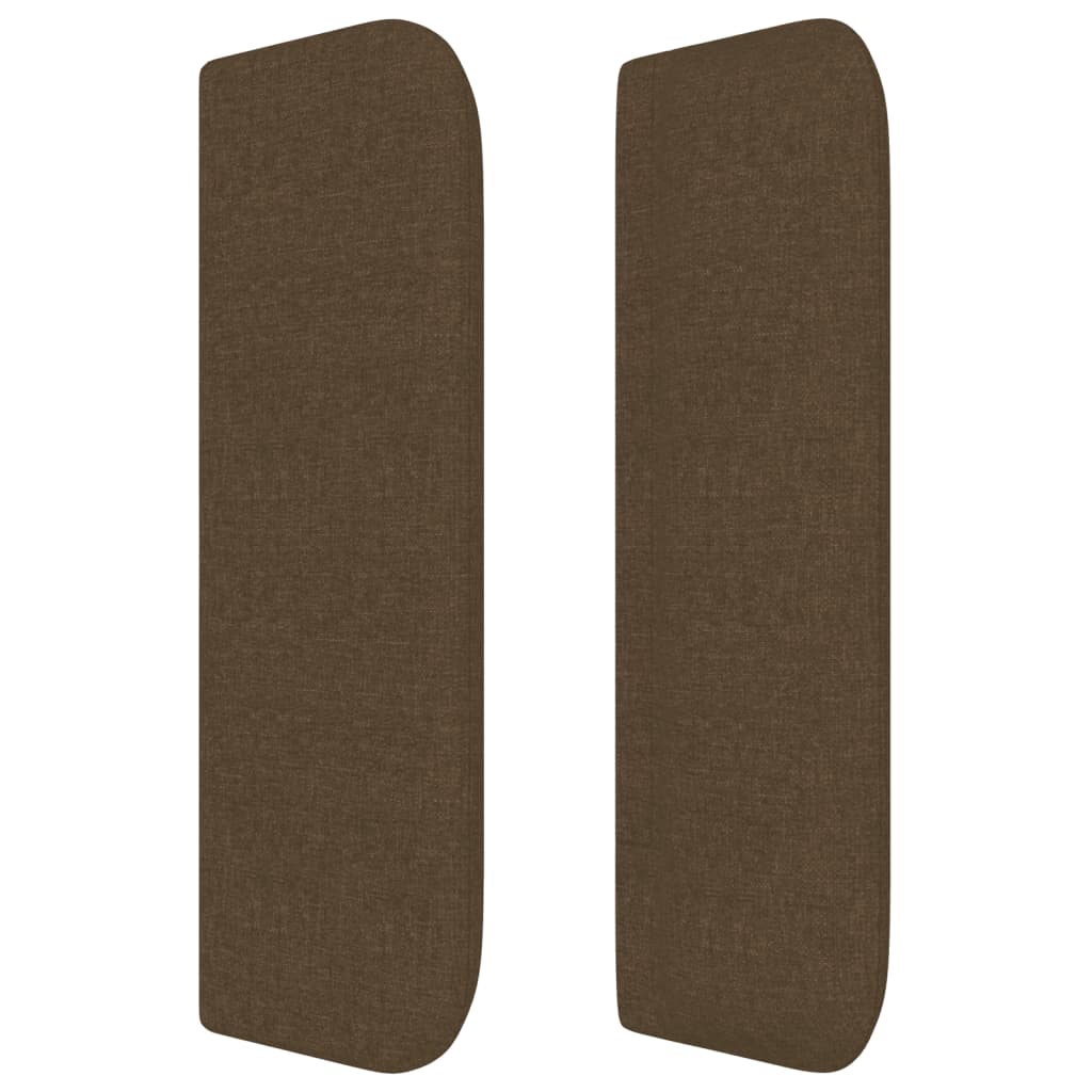 vidaXL Κεφαλάρι με Πτερύγια Σκούρο Καφέ 163x16x78/88 εκ. Υφασμάτινο