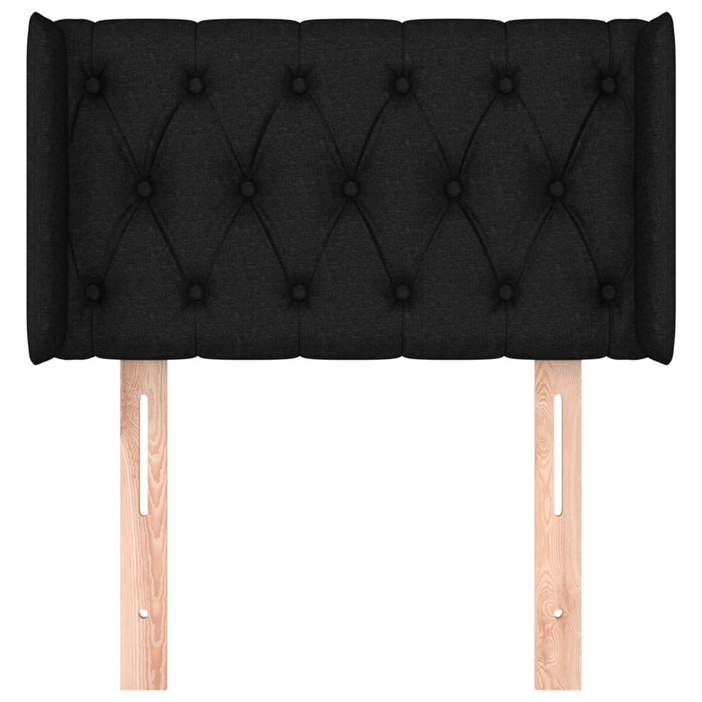 vidaXL Κεφαλάρι με Πτερύγια Μαύρο 83x16x78/88 εκ. Υφασμάτινο