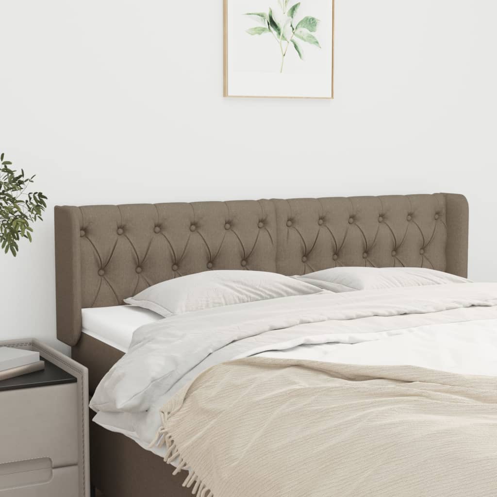 vidaXL Κεφαλάρι με Πτερύγια Taupe 163x16x78/88 εκ. Υφασμάτινο