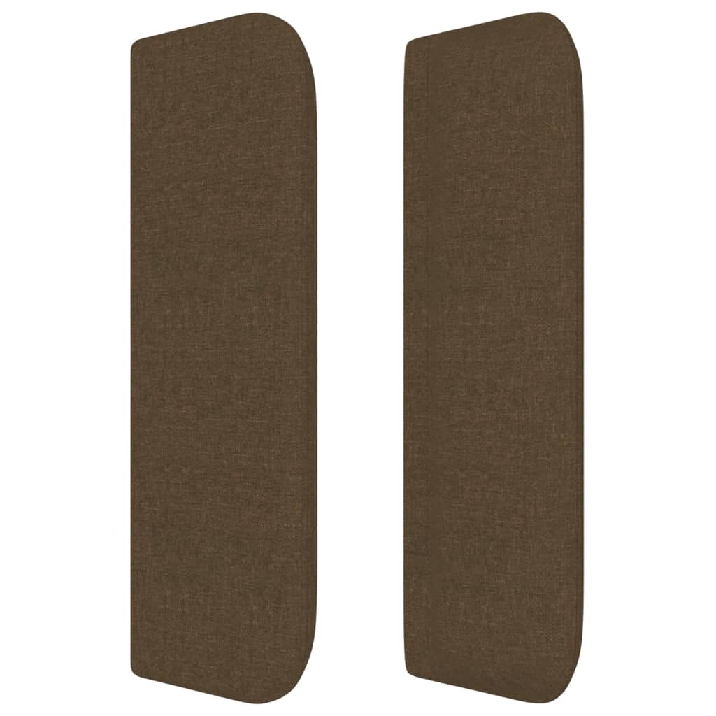 vidaXL Κεφαλάρι με Πτερύγια Σκούρο Καφέ 183x16x78/88 εκ. Υφασμάτινο