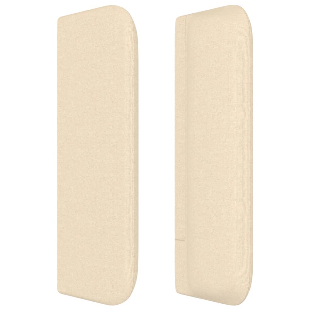 vidaXL Κεφαλάρι με Πτερύγια Κρεμ 147x16x78/88 εκ. Υφασμάτινο