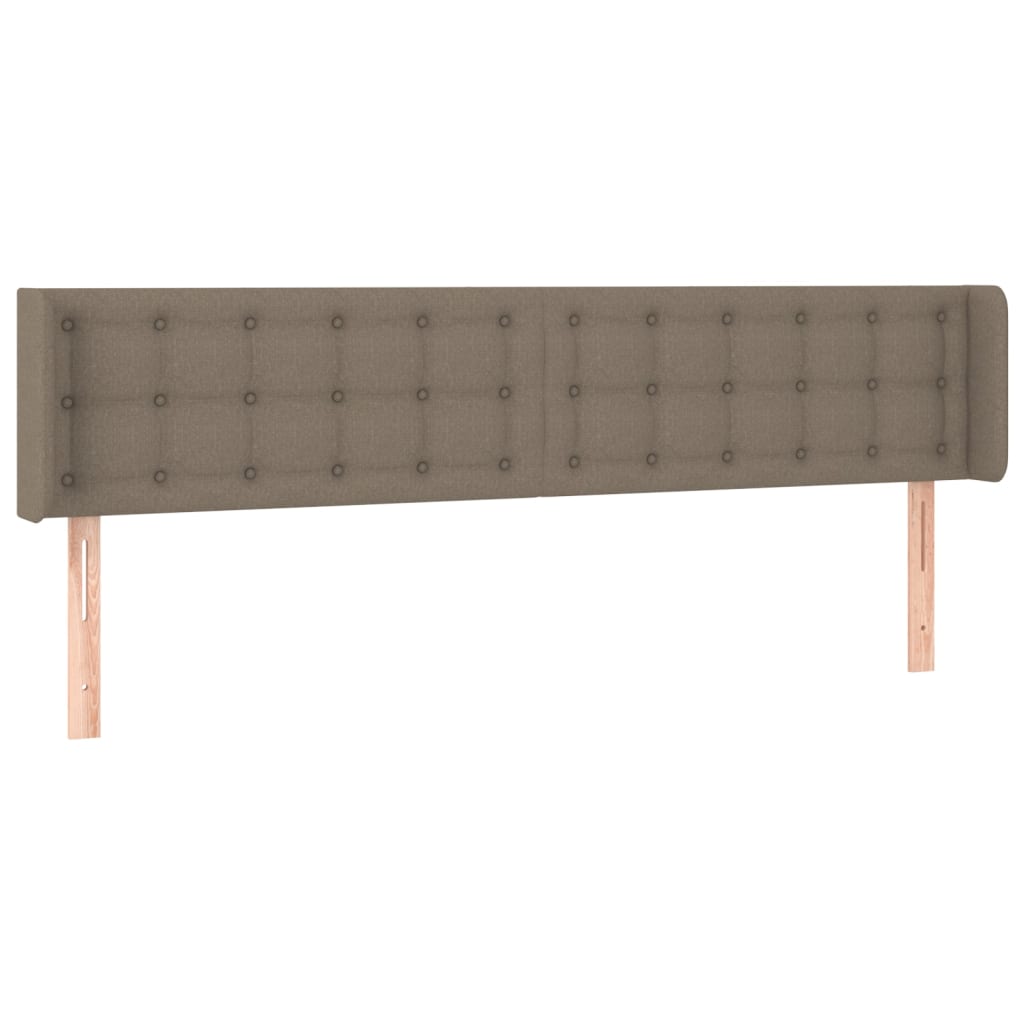 vidaXL Κεφαλάρι με Πτερύγια Taupe 163x16x78/88 εκ. Υφασμάτινο