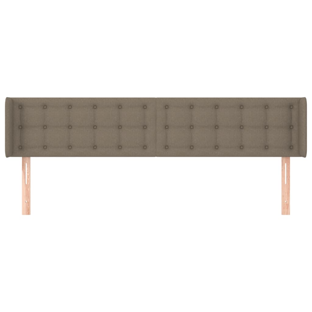 vidaXL Κεφαλάρι με Πτερύγια Taupe 183x16x78/88 εκ. Υφασμάτινο