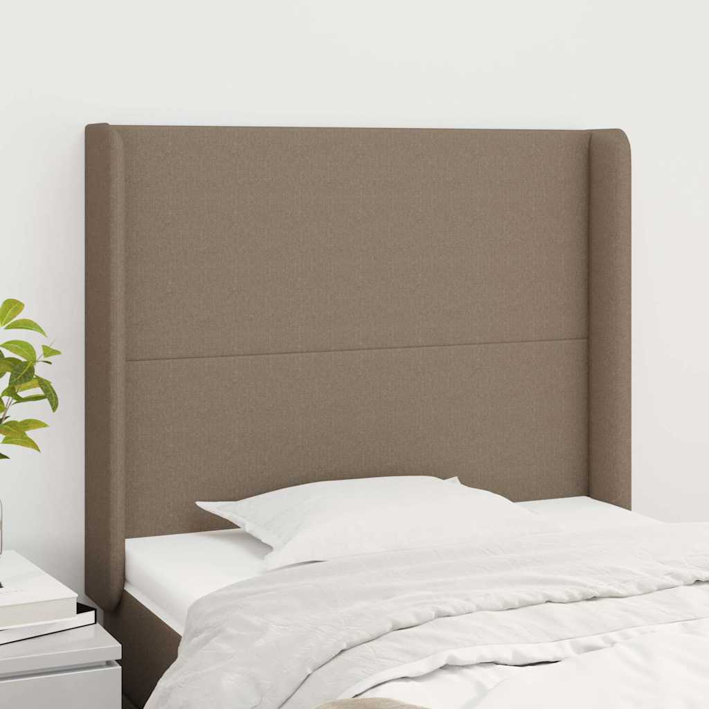 vidaXL Κεφαλάρι με Πτερύγια Taupe 103x16x118/128 εκ. Υφασμάτινο