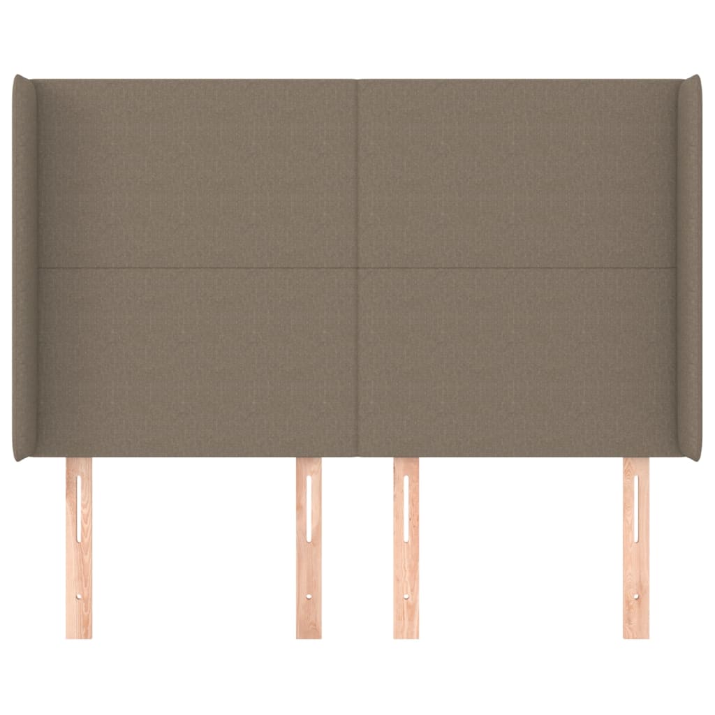 vidaXL Κεφαλάρι με Πτερύγια Taupe 147x16x118/128 εκ. Υφασμάτινο