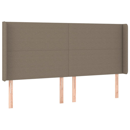 vidaXL Κεφαλάρι με Πτερύγια Taupe 203x16x118/128 εκ. Υφασμάτινο