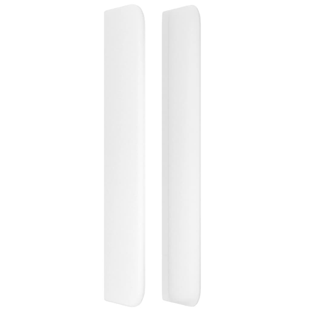 vidaXL Κεφαλάρι με Πτερύγια Λευκό 83x16x118/128 εκ.Συνθετικό Δέρμα