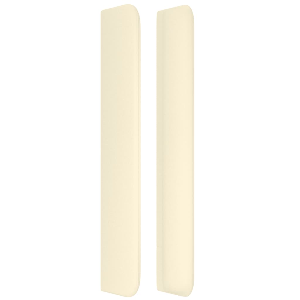 vidaXL Κεφαλάρι με Πτερύγια Κρεμ 147x16x118/128 εκ. Συνθετικό Δέρμα