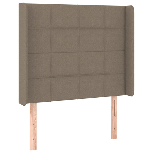 vidaXL Κεφαλάρι με Πτερύγια Taupe 103x16x118/128 εκ. Υφασμάτινο