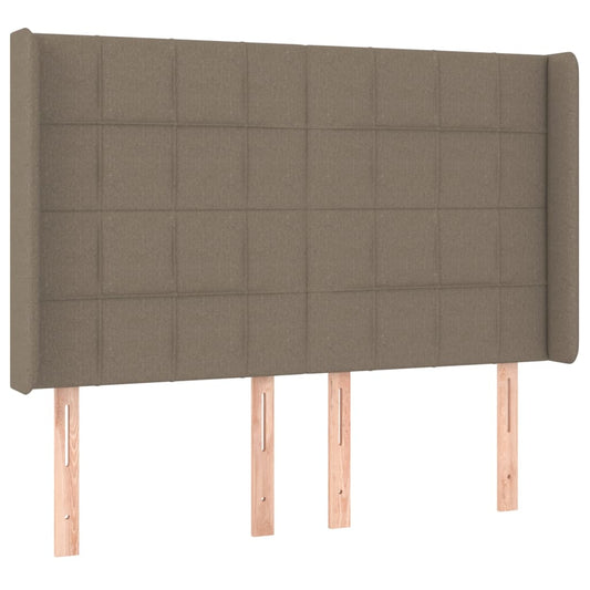 vidaXL Κεφαλάρι με Πτερύγια Taupe 147x16x118/128 εκ. Υφασμάτινο
