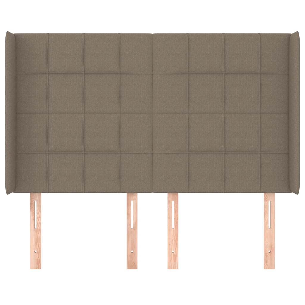 vidaXL Κεφαλάρι με Πτερύγια Taupe 147x16x118/128 εκ. Υφασμάτινο