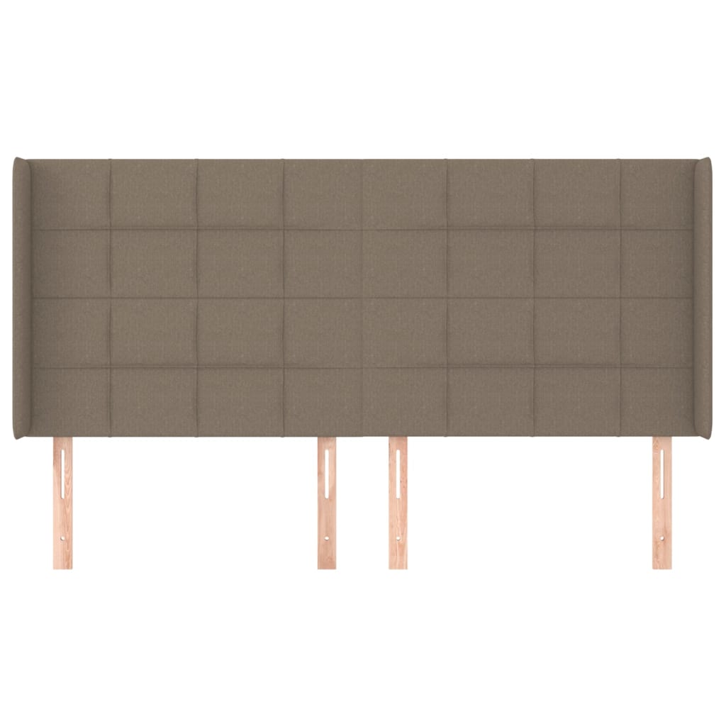 vidaXL Κεφαλάρι με Πτερύγια Taupe 163x16x118/128 εκ. Υφασμάτινο