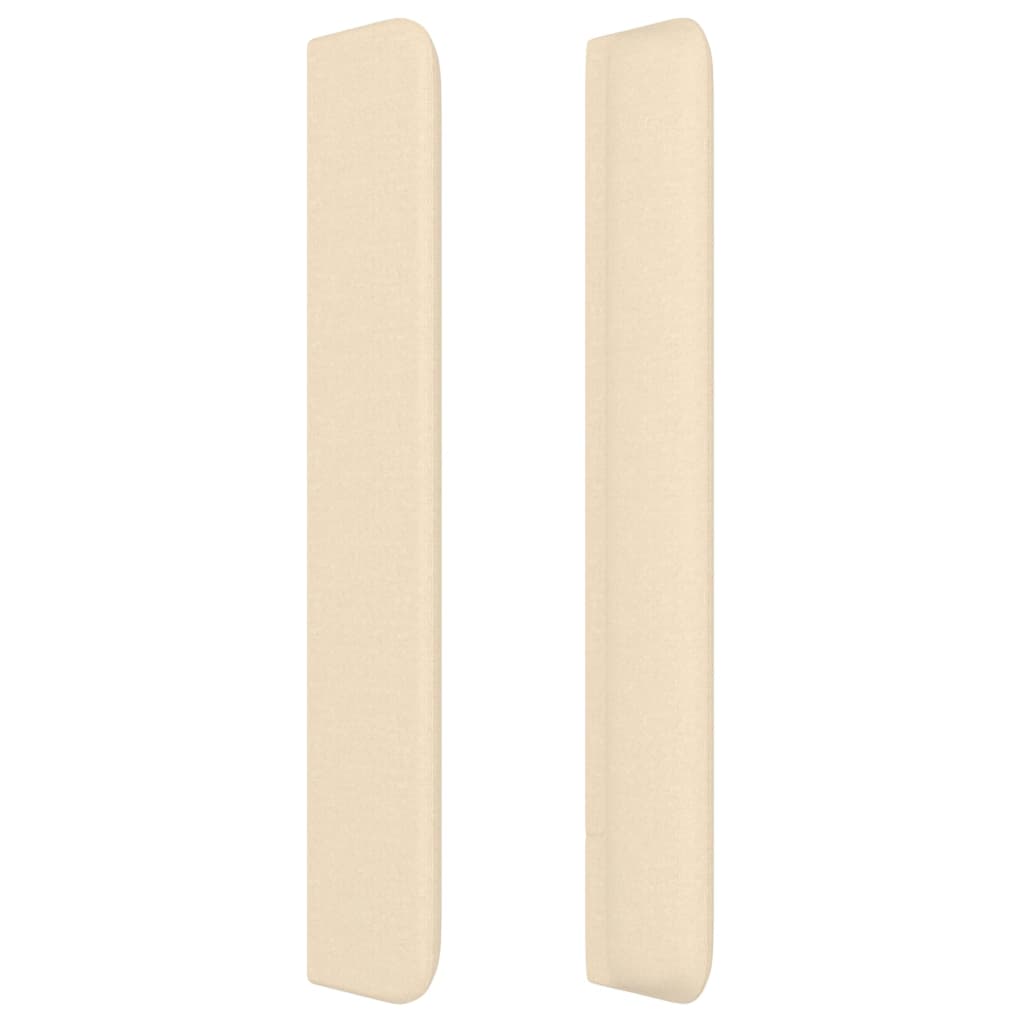 vidaXL Κεφαλάρι με Πτερύγια Κρεμ 163x16x118/128 εκ. Υφασμάτινο