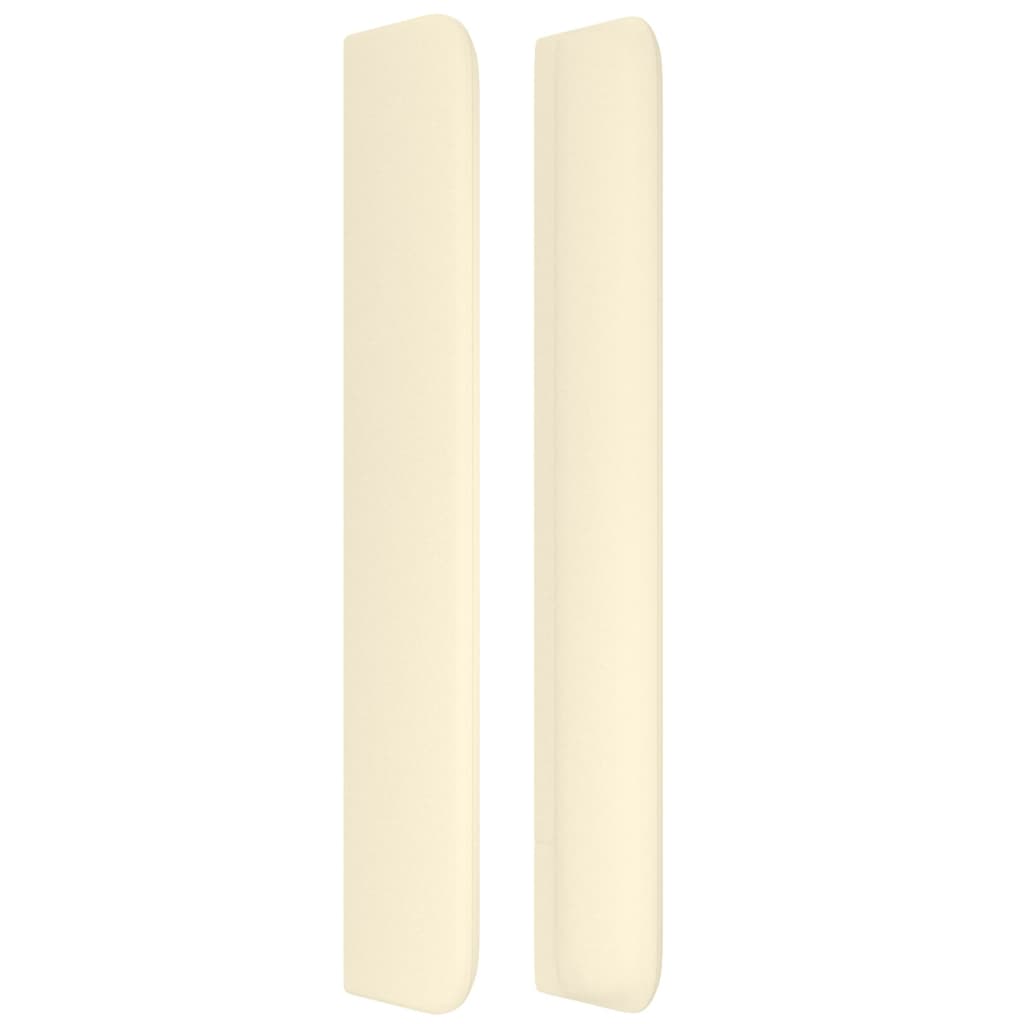 vidaXL Κεφαλάρι με Πτερύγια Κρεμ 93x16x118/128 εκ. Συνθετικό Δέρμα