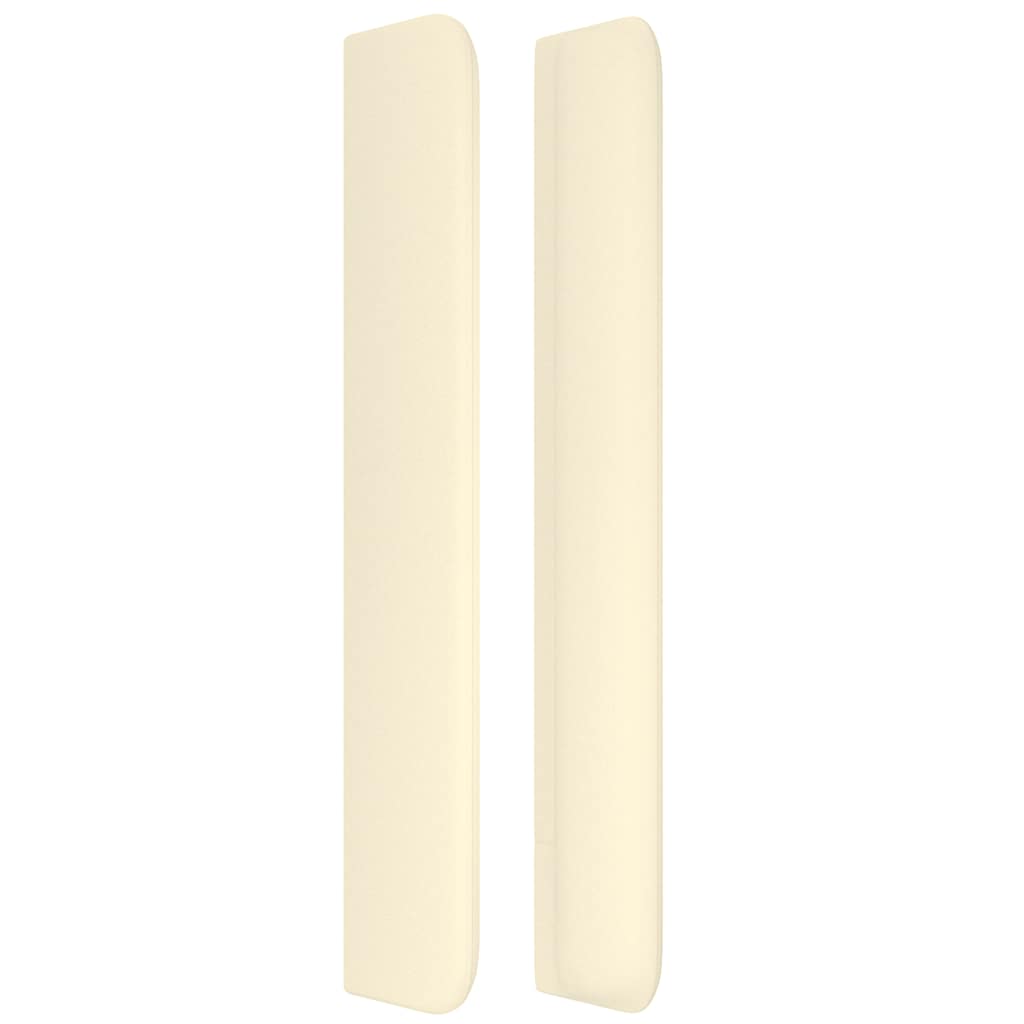 vidaXL Κεφαλάρι με Πτερύγια Κρεμ 163x16x118/128 εκ. Συνθετικό Δέρμα