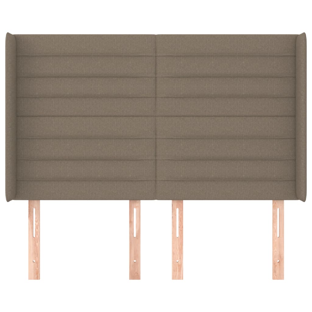 vidaXL Κεφαλάρι με Πτερύγια Taupe 147x16x118/128 εκ. Υφασμάτινο