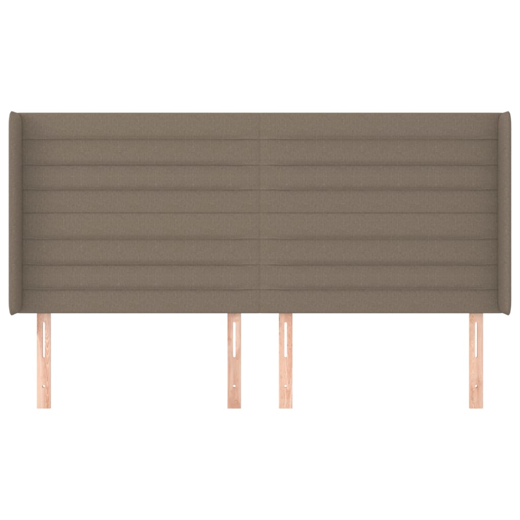 vidaXL Κεφαλάρι με Πτερύγια Taupe 163x16x118/128 εκ. Υφασμάτινο