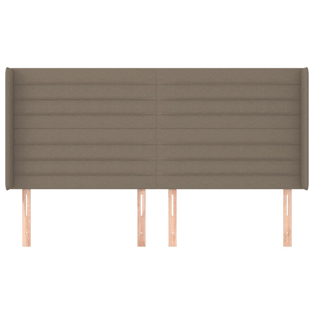 vidaXL Κεφαλάρι με Πτερύγια Taupe 183x16x118/128 εκ. Υφασμάτινο
