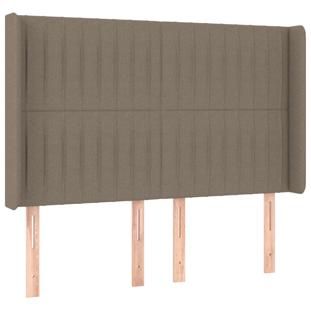 vidaXL Κεφαλάρι με Πτερύγια Taupe 147x16x118/128 εκ. Υφασμάτινο