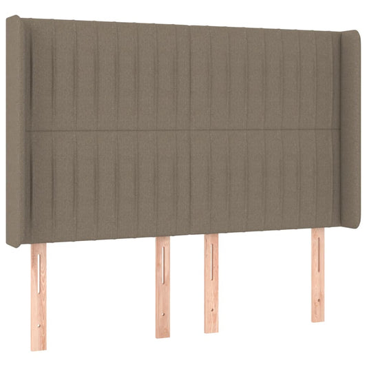 vidaXL Κεφαλάρι με Πτερύγια Taupe 147x16x118/128 εκ. Υφασμάτινο