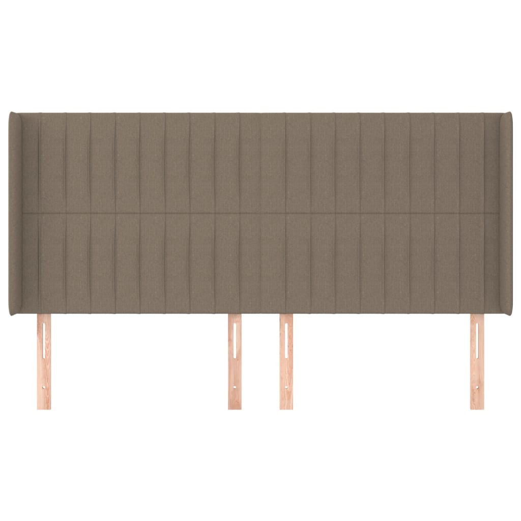 vidaXL Κεφαλάρι με Πτερύγια Taupe 163x16x118/128 εκ. Υφασμάτινο