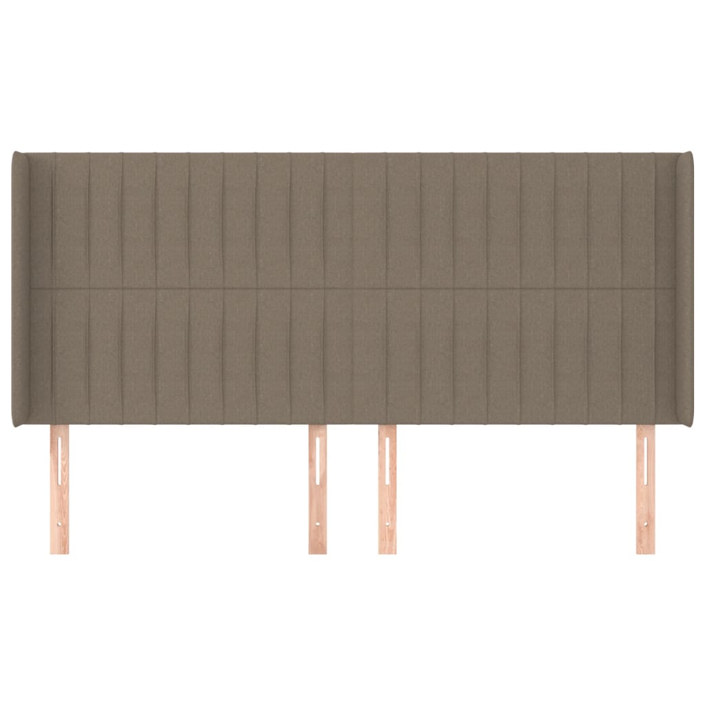 vidaXL Κεφαλάρι με Πτερύγια Taupe 183x16x118/128 εκ. Υφασμάτινο