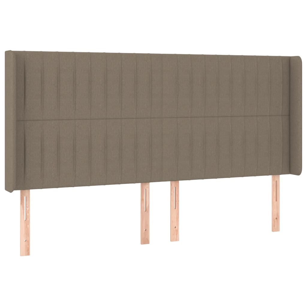 vidaXL Κεφαλάρι με Πτερύγια Taupe 203x16x118/128 εκ. Υφασμάτινο