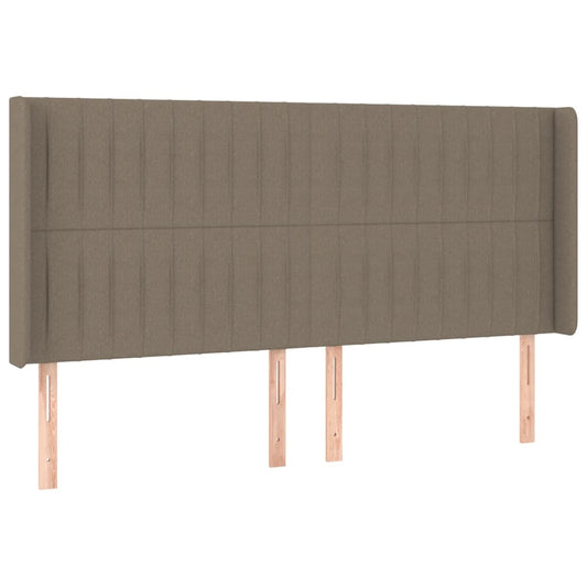 vidaXL Κεφαλάρι με Πτερύγια Taupe 203x16x118/128 εκ. Υφασμάτινο