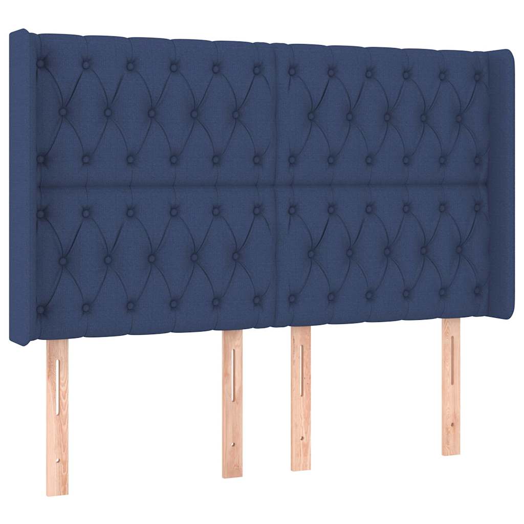 vidaXL Κεφαλάρι με Πτερύγια Μπλε 147x16x118/128 εκ. Υφασμάτινο