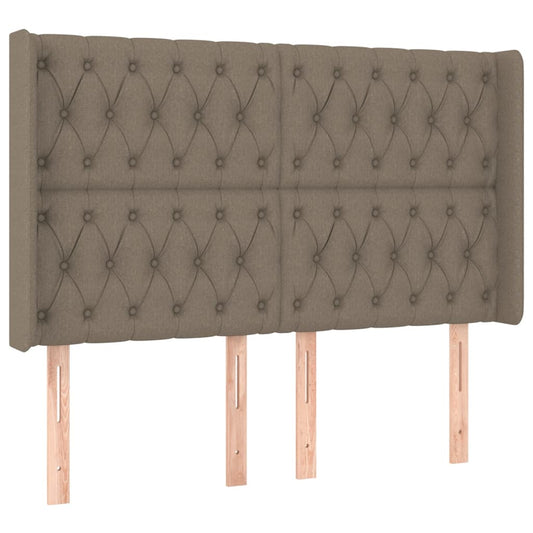 vidaXL Κεφαλάρι με Πτερύγια Taupe 163x16x118/128 εκ. Υφασμάτινο