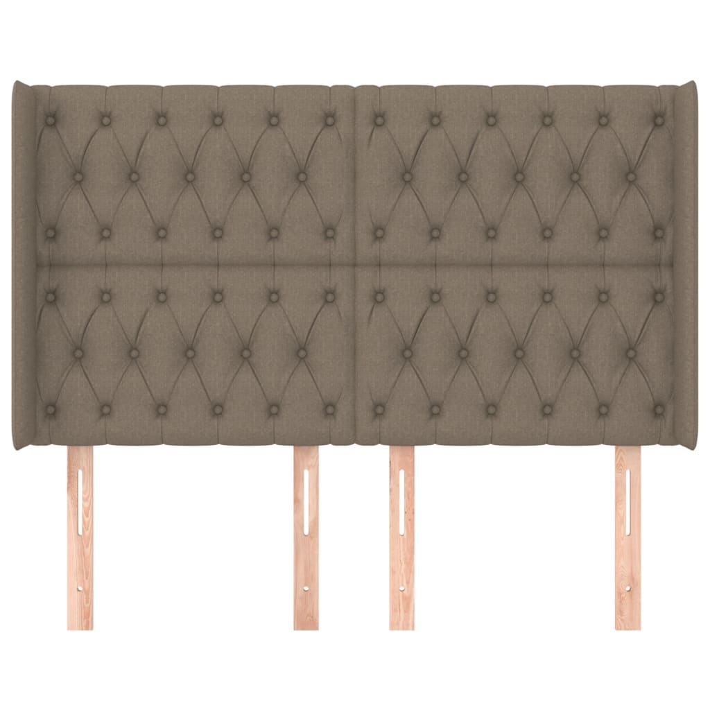 vidaXL Κεφαλάρι με Πτερύγια Taupe 163x16x118/128 εκ. Υφασμάτινο
