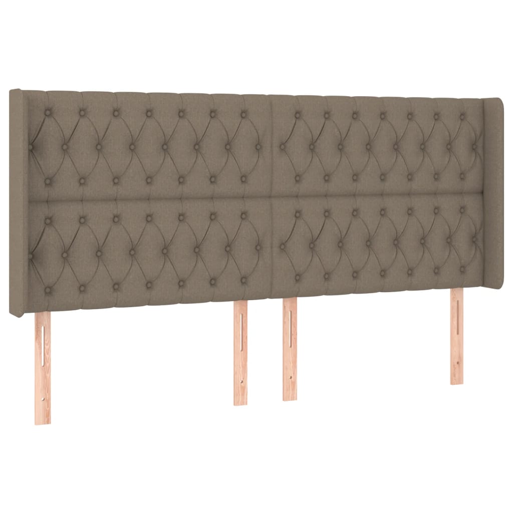 vidaXL Κεφαλάρι με Πτερύγια Taupe 183x16x118/128 εκ. Υφασμάτινο