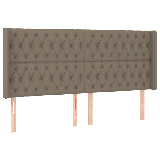 vidaXL Κεφαλάρι με Πτερύγια Taupe 183x16x118/128 εκ. Υφασμάτινο