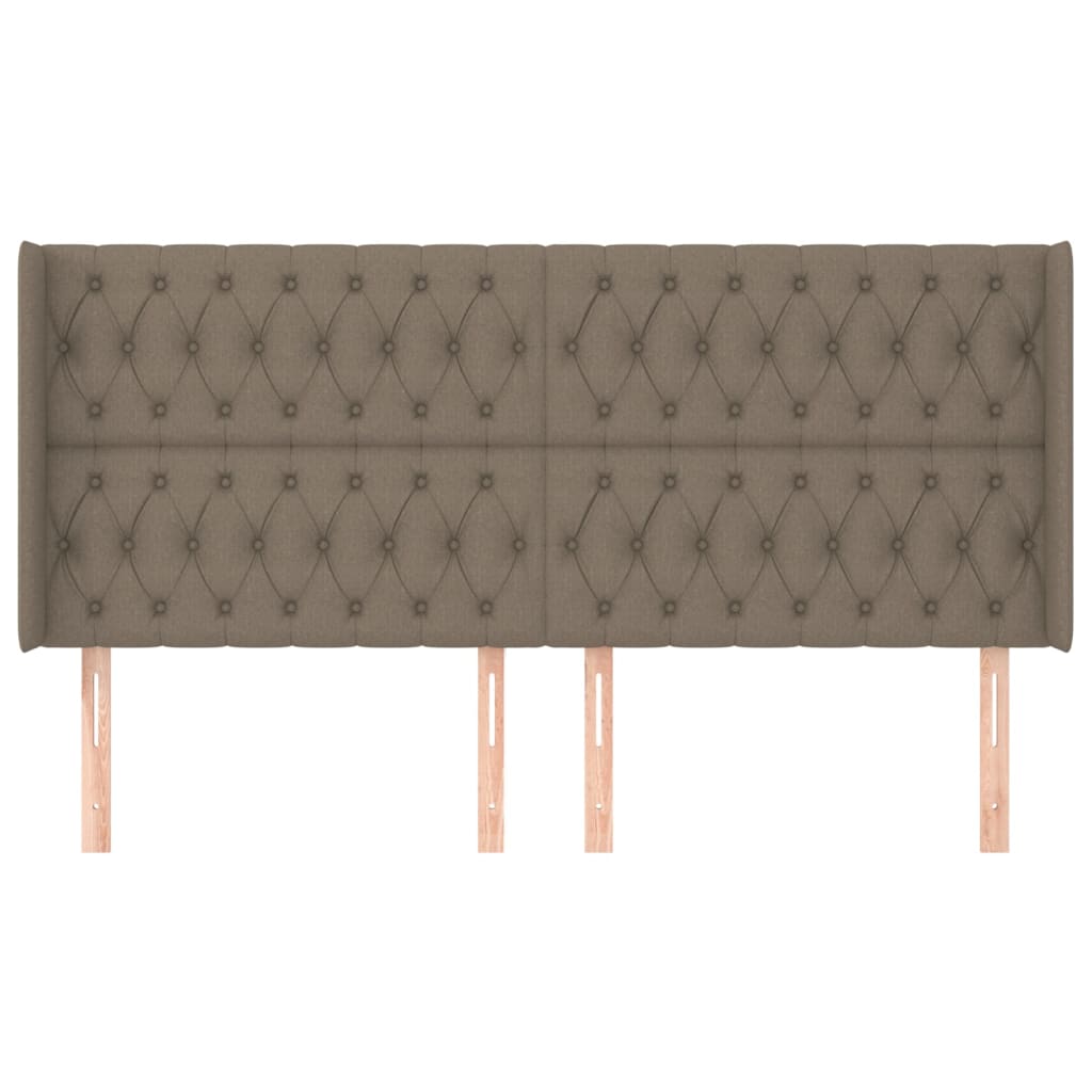 vidaXL Κεφαλάρι με Πτερύγια Taupe 183x16x118/128 εκ. Υφασμάτινο