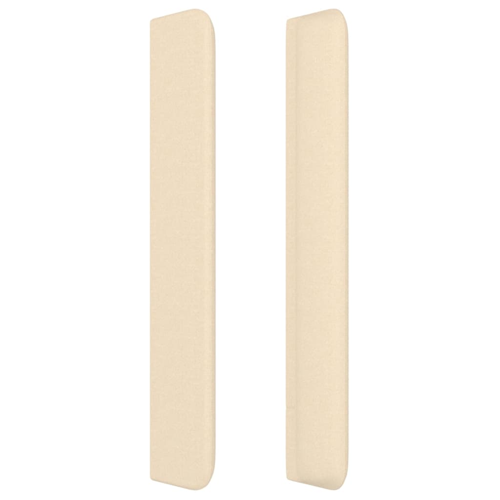 vidaXL Κεφαλάρι με Πτερύγια Κρεμ 103x16x118/128 εκ. Υφασμάτινο