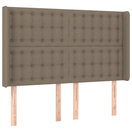 vidaXL Κεφαλάρι με Πτερύγια Taupe 147x16x118/128 εκ. Υφασμάτινο