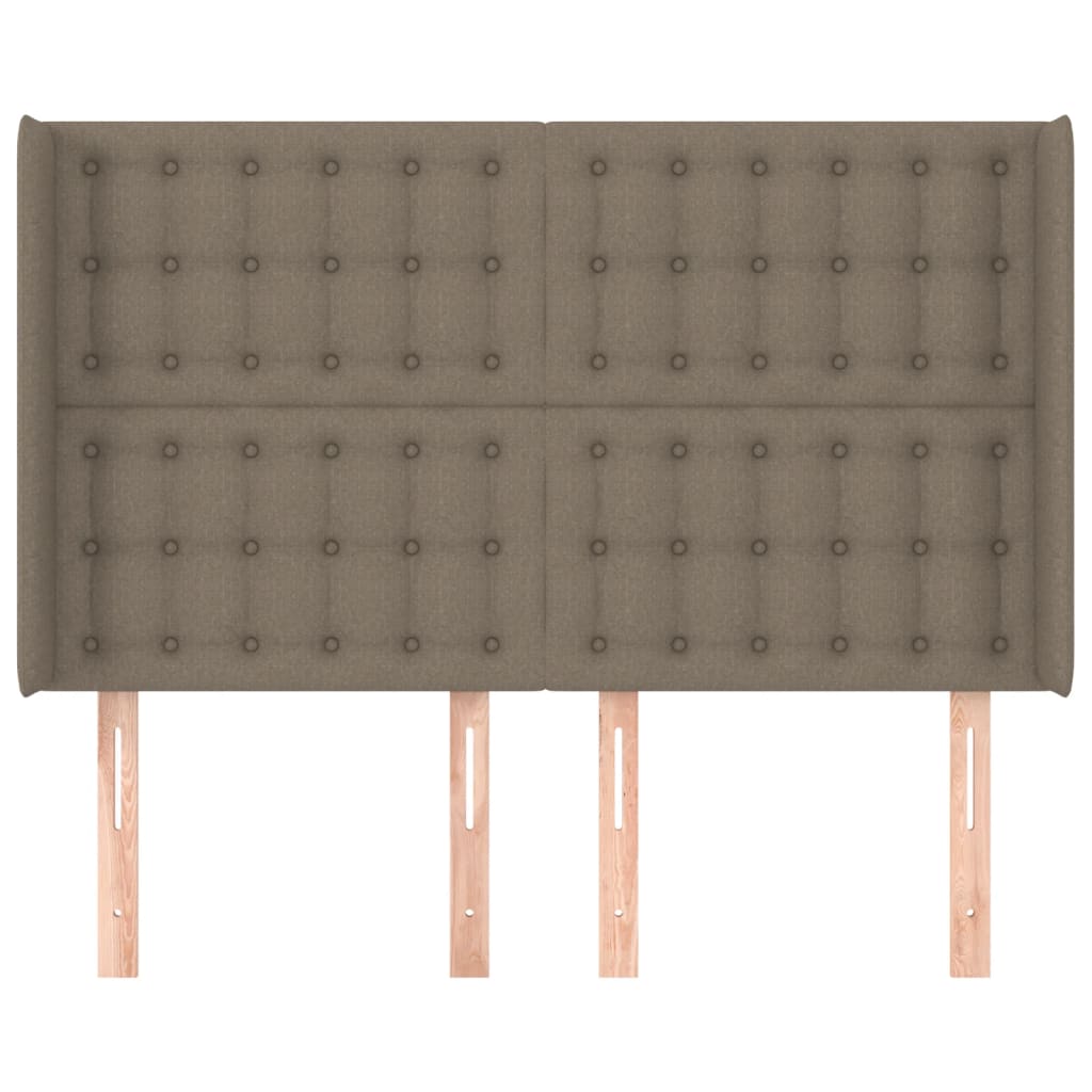 vidaXL Κεφαλάρι με Πτερύγια Taupe 147x16x118/128 εκ. Υφασμάτινο