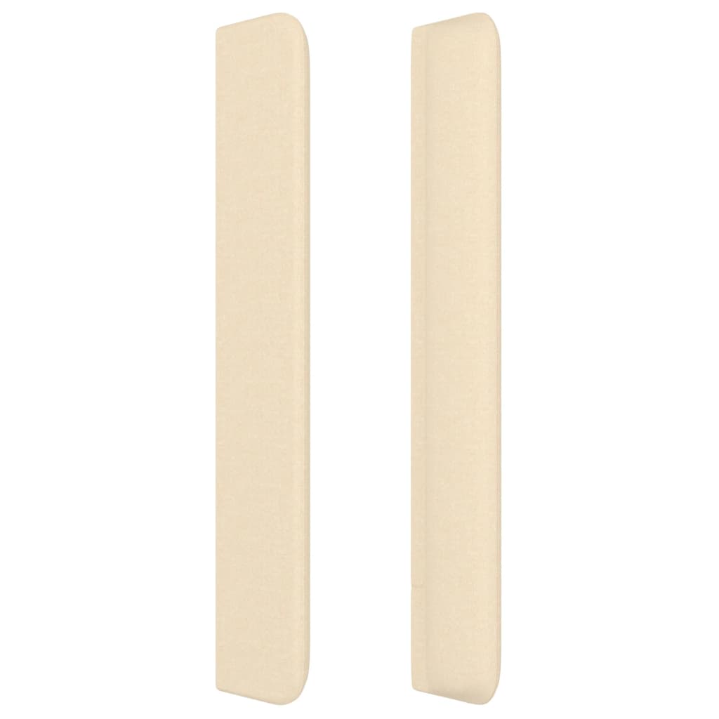 vidaXL Κεφαλάρι με Πτερύγια Κρεμ 147x16x118/128 εκ. Υφασμάτινο