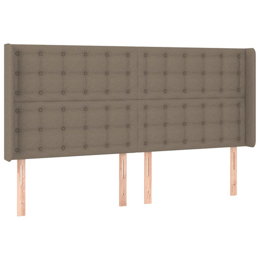 vidaXL Κεφαλάρι με Πτερύγια Taupe 163x16x118/128 εκ. Υφασμάτινο