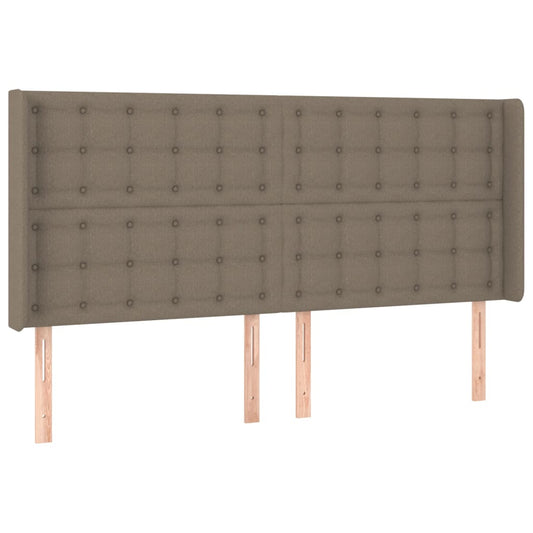 vidaXL Κεφαλάρι με Πτερύγια Taupe 183x16x118/128 εκ. Υφασμάτινο